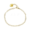 4Pcs 4 Style Brass and 304 Stainless Steel Paperclip  Chain Bracelets Sets BJEW-JB11050-3