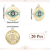 20Pcs Rack Plating Alloy Pendants FIND-SC0013-22-2
