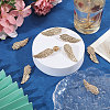 12 Pairs Wing Alloy Brooches JEWB-CA0001-82-5