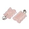 Natural Rose Quartz Pendants G-B127-09P-06-2