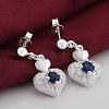 Trendy Silver Plated Brass Cubic Zirconia Bridal Party Jewelry Sets SJEW-BB09539-5