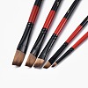 Wooden Paint Brushes Pens Sets AJEW-L074-04-3