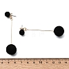 Iron Dangle Stud Earrings EJEW-D355-03G-01-5
