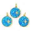 Rack Plating Brass Micro Pave Clear Cubic Zirconia Pendants X-KK-U032-18G-1