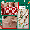 20Pcs Christmas Tree Glass Pendants FIND-SC0011-08-5
