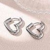 304 Stainless Steel Hoop Earrings SA-CBA46AF-26P-01-3