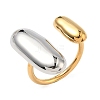 304 Stainless Steel Cuff Open Rings for Women RJEW-B158-02GP-01-4