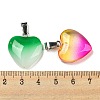 Spray Paint Glass Pendant GLAA-H029-01P-3