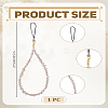 Natural Rose Quartz Mobile Straps HJEW-LP00007-2