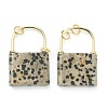 Natural Dalmatian Jasper Pendants G-B012-16G-04-2