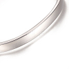 304 Stainless Steel Cuff Bangles STAS-I110-10-6mm-P-3