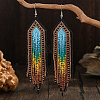 Fashionable Long Tassel Dangle Earrings MW1277-1