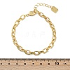 Brass Cable Chain Bracelets BJEW-H537-13G-5