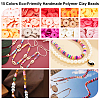 150G 15 Colors Handmade Polymer Clay Beads CLAY-AR0001-13-4