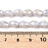 Opaque Solid Color Electroplate Glass Beads Strands EGLA-N013-P6mm-B05-4