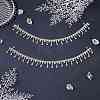 2pcs Crystal Glass Rhinestone Shoes Chain FIND-NB0002-33-3