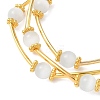 Cat Eye Round Beads Multi-strand Bracelets for Women BJEW-JB12338-02-3