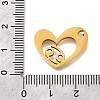 201 Stainless Steel Pendants STAS-A116-01G-04-3