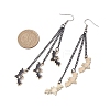 Halloween Themed Bat Alloy Enamel Dangle Earrings EJEW-JE06071-3