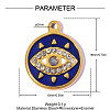 304 Stainless Steel with Enamel Pendants SA-OY002-27G-01-2