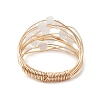 Natural Rainbow Moonstone Finger Rings RJEW-TA00221-03-4