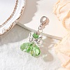 Angel Glass Pendant Decorations HJEW-MZ00260-04-1