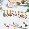 14Pcs Christmas Theme Alloy Enamel Pendants PALLOY-YW00033-2