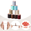 11 Rolls 11 Colors Round Waxed Polyester Cord YC-PA0001-01-6