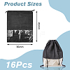 Non-woven Fabric Shoes Storage Bags with Visible Window ABAG-WH0045-13A-2