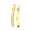 Brass Curved Tube Beads KK-B120-04F-G-1