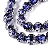 Handmade Foil Glass Lampwork Beads Strands FOIL-Q002-09A-3