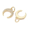 Brass Micro Pave Cubic Zirconia Pendants LS-KK-D386-15G-01-2