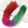 Transparent Painted Glass Beads Strands LS-DGLA-A034-T2mm-A24-1