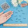 120Pcs Brass Ice Pick Pinch Bails FIND-SC0003-01P-3