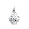Brass Micro Pave Cubic Zirconia Pendants KK-K400-46P-1