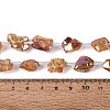 Dyed Electroplate Raw Rough Natural Amethyst Beads Strands G-Q610-05F-5