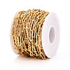 Brass Wavy Rectangle Link Chains CHC-T018-46G-2