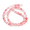 Cherry Quartz Glass Beads Strands G-B106-A01-01-3