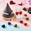 20Pcs 5 Colors Handmade Millefiori Glass Beads LAMP-CW0001-10-7
