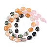 Natural Green Spot Jasper & Rose Quartz & Moss Agate & Red Aventurine Beads Strands G-Z135-A07-4
