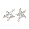 304 Stainless Steel with Crystal Rhinestone Pendants RB-CBABFDA-11C-P-2