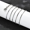 Non-Tarnish 304 Stainless Steel Square Snake Chain Necklaces NJEW-L173-005-P-2