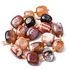 Natural Fire Crackle Agate Beads Strands G-P605-C01-01-3