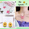 10Pcs 5 Style Transparent Acrylic Pendants TACR-TA0001-32-7