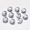 Faceted Glass Rhinestone Charms RGLA-F051-12mm-001BS-1