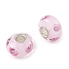 Lampwork & Brass Core European Beads LAMP-P019-01P-18-2
