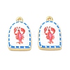Printed Brass Pendants KK-CBAF9BC-07G-05-1