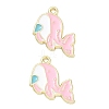 Alloy Enamel Pendants AL-CBA292F-01B-G-1