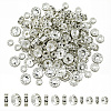 Brass Rhinestone Spacer Beads RB-PA0001-01-1