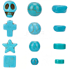 1200Pcs 12 Styles Synthetic Turquoise Beads Sets TURQ-PA0001-01A-7